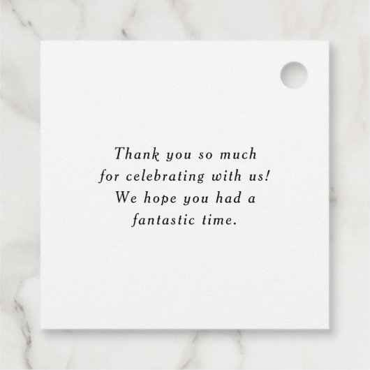 Boho Potted Succulenten en Cactus Baby shower Bedankjes Labels (Achterkant)