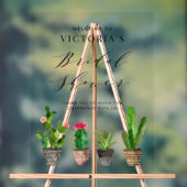 Boho Potted Succulenten en Cactus Bruidsdouche Acryl Bord (Neutraal)