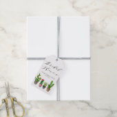 Boho Potted Succulenten en Cactus Bruidsdouche Cadeaulabel (Met Touw)