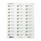 Boho Potted Succulenten en Cactus gepersonaliseerd Etiket (Full Sheet)