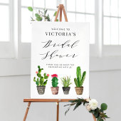 Boho Potted Succulenten en Cactus Vrijgezellenfees Poster