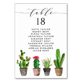 Boho Potten Succulenten en Cactus Trouwzitting Kaart