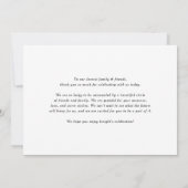 Boho Potten Succulenten en Cactus Zomerbruiloft Bedankkaart (Achterkant)