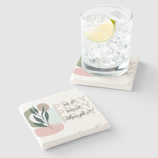 BOHO Prayer Stone Onderzetter (Zijkant)