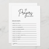 Boho Prayers voor Baby Well Wensen voor Baby showe Kaart (Voorkant / Achterkant)