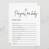 Boho Prayers voor Baby Well Wensen voor Baby showe Kaart (Voorkant / Achterkant)