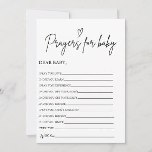 Boho Prayers voor Baby Well Wensen voor Baby showe Kaart