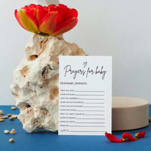 Boho Prayers voor Baby Well Wensen voor Baby showe Kaart