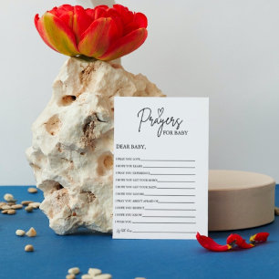 Boho Prayers voor Baby Well Wensen voor Baby showe Kaart