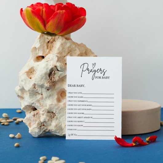 Boho Prayers voor Baby Well Wensen voor Baby showe Kaart