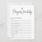 Boho Prayers voor Baby Well Wensen voor Baby showe Kaart (Voorkant)