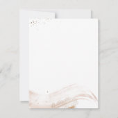 Boho Pretty Abstract Thank You Personalized Name Notitiekaartje (Achterkant)