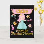 Boho Princess Claire 2026 Gepersonaliseerde Presch Kaart (Gele Bloem)
