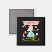 Boho Prinses Alice 2026 Gepersonaliseerde Preschoo Magneet (Voorkant / Achterkant)