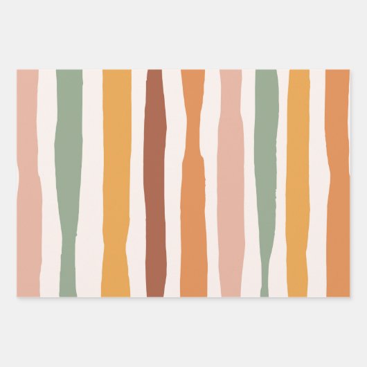 Boho Print Doodle Shapes Happy Colours Patterns Inpakpapier Vel (Voorkant 2)