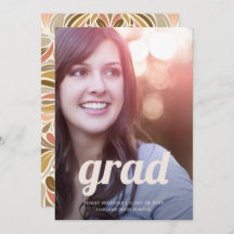 Boho Print met Retro Type Photo Afstuderen