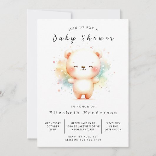 Boho Printable Beer Baby shower Kaart (Voorkant)