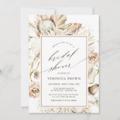 Boho Protea Pampas Grass Floral Vrijgezellenfeest Kaart (Voorkant)