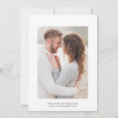 Boho Protea Pampas Grass Floral Wedding Photo Save The Date (Achterkant)