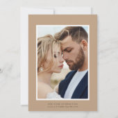 Boho Protea Pampas Grass Floral Wedding Photo Save The Date (Achterkant)