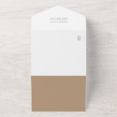 Boho Protea Pampas Grass Wedding QR Code All In One Uitnodiging (Buitenkant)