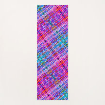 Boho Pset Bokeh Pattern Reversible Yoga Mat
