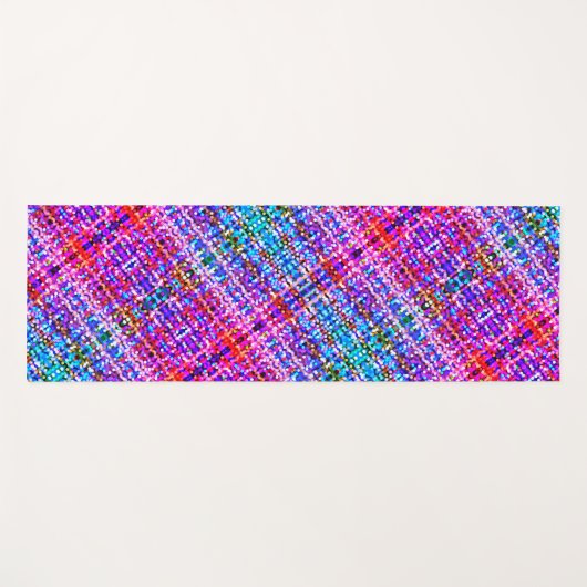 Boho Pset Bokeh Pattern Reversible Yoga Mat (Voorkant (horizontaal))