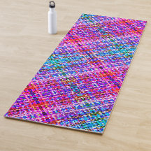 Boho Pset Bokeh Pattern Reversible Yoga Mat