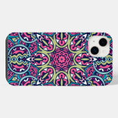 Boho Psychedelic Tribal iPhone Case Hoesje (Achterkant horizontaal)