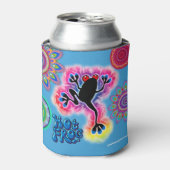 Boho psychedelische hete kikker koelbox blikjeskoeler (Blikje Voorkant)