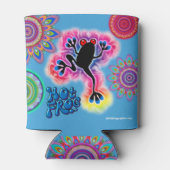 Boho psychedelische hete kikker koelbox blikjeskoeler (Achterkant)