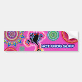 Boho psychedelische hete kikker SURF bumper STICKE Bumpersticker (Voorkant)