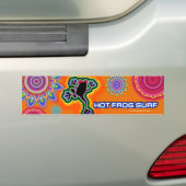 Boho psychedelische hete kikker SURF bumper STICKE Bumpersticker (Op auto)