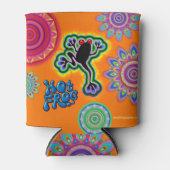 Boho psychedelische kikker koelbox blikjeskoeler (Voorkant)
