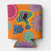 Boho psychedelische kikker koelbox blikjeskoeler (Achterkant)