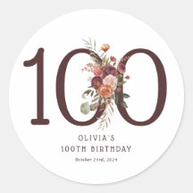 Boho Pumpkin Autumn Bloom 100ste verjaardag