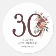 Boho Pumpkin Autumn Bloom 30e Verjaardag