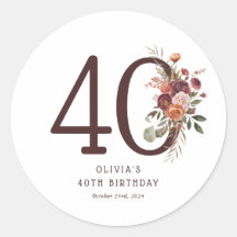 Boho Pumpkin Autumn Bloom 40e Verjaardag