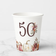 Boho Pumpkin Autumn Bloom 50ste verjaardag