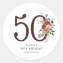 Boho Pumpkin Autumn Bloom 50ste Verjaardag