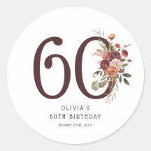 Boho Pumpkin Autumn Bloom 60ste verjaardag
