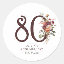 Boho Pumpkin Autumn Bloom 80ste verjaardag