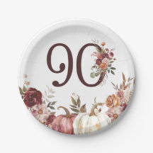 Boho Pumpkin Autumn Bloom 90ste verjaardag