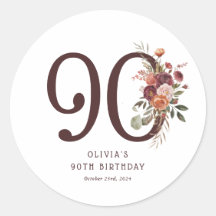 Boho Pumpkin Autumn Bloom 90ste verjaardag