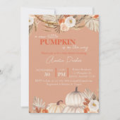 Boho Pumpkin Baby shower-uitnodiging Kaart (Voorkant)