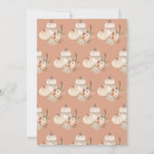 Boho Pumpkin Baby shower-uitnodiging Kaart (Achterkant)