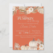 Boho Pumpkin Baby shower-uitnodiging Kaart (Voorkant)