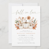 Boho Pumpkin Bruiloft Feest in de Liefde Kaart (Voorkant)
