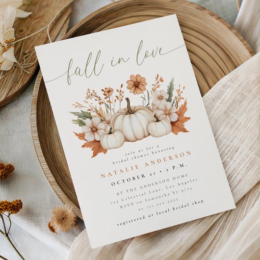 Boho Pumpkin Bruiloft Feest in de Liefde Kaart