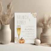 Boho Pumpkin Brunch en Bubbly Vrijgezellenfeest Kaart
